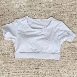 Open Back Crop Top Sports Bra